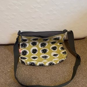 Green satchel bag